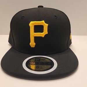 New Era Pittsburgh Pirates On-Field Fitted Cap MLB Baseball Hat 6 1/2